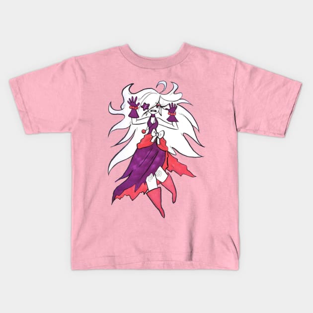 White Haired Girl Kids T-Shirt by saradaboru